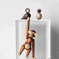 Decoration Cute Puzzle Wooden Monkey Toys